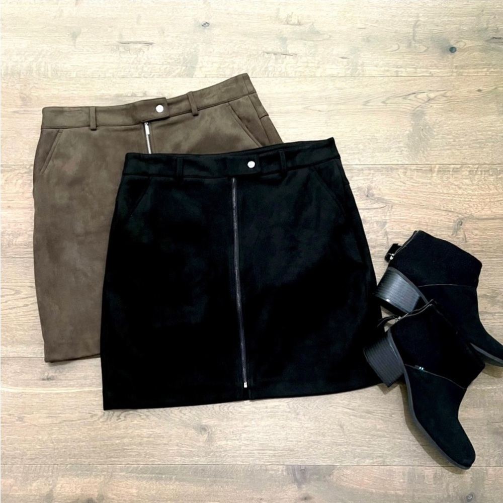 APT. 9 faux suede skirt - brown skirt only.